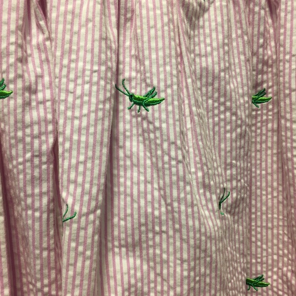 Lilly Pulitzer grasshopper seersucker dress - Picture 2 of 3